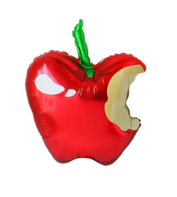 Шар Фигура фольгированная, надкусанное яблоко 53/54см